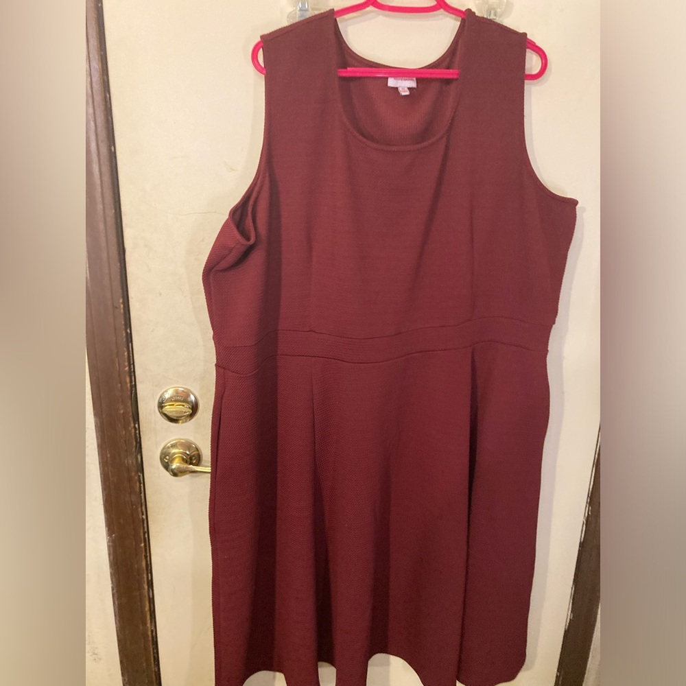 Brick red dress